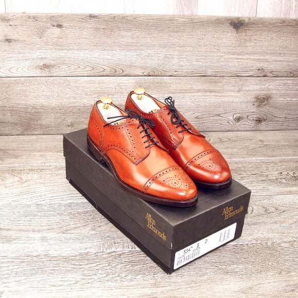 * NEW * $395 Allen Edmonds SANFORD 8 D Bourbon * add $15 new Cedar Trees - Picture 12 of 13
